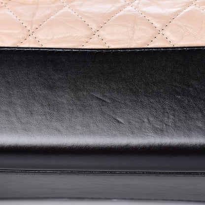 Chanel Aged Calfskin Quilted Medium Gabrielle Hobo Beige Black 12 of 13