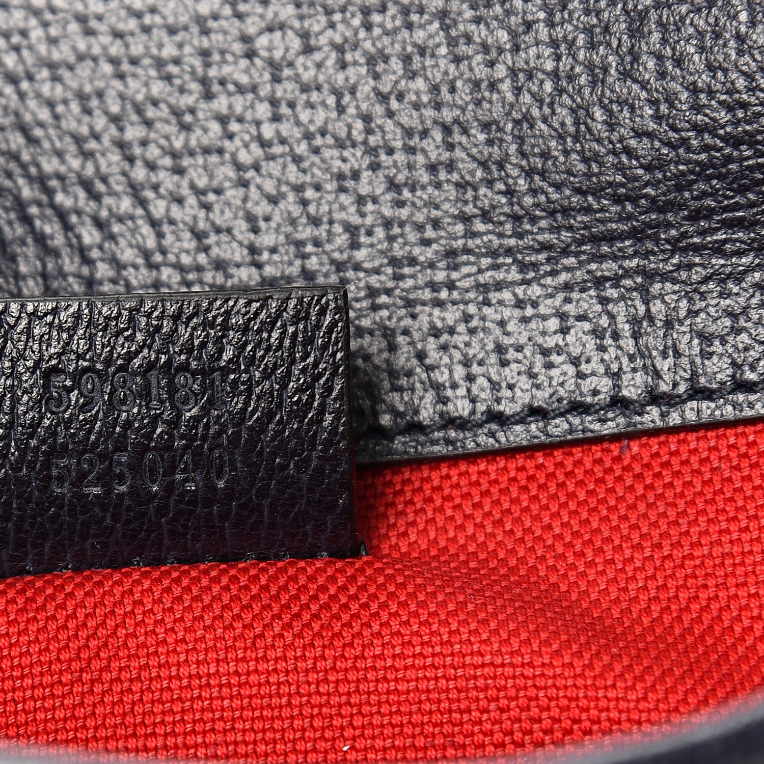 Gucci Covered Wool GG Monogram Slim Belt Bag Navy Red 7 of 10