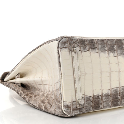 Hermes Matte Niloticus Crocodile Himalaya Birkin 30 Blanc 9 of 12