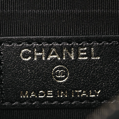 Chanel Caviar Quilted French New Wave Flat Wallet Pouch Black 6 of 8