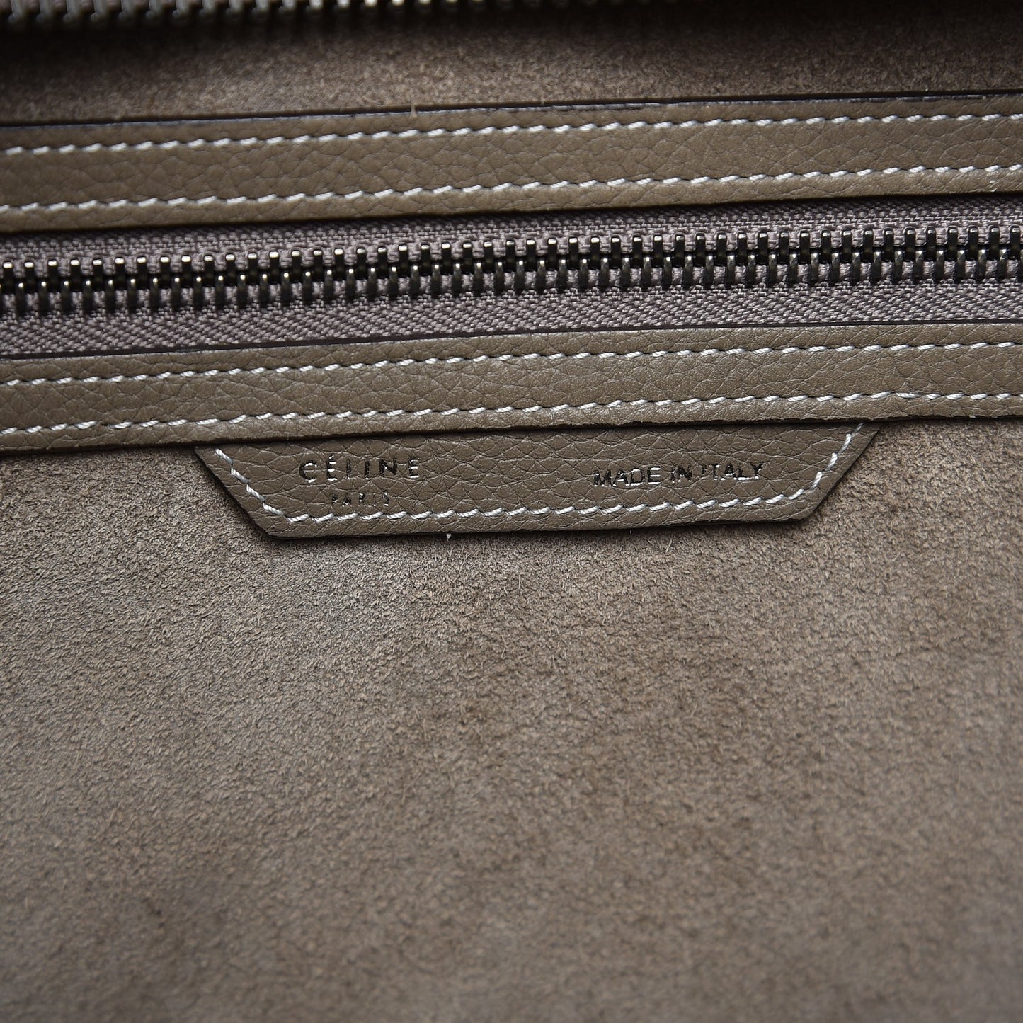 Drummed Calfskin Mini Luggage Souris