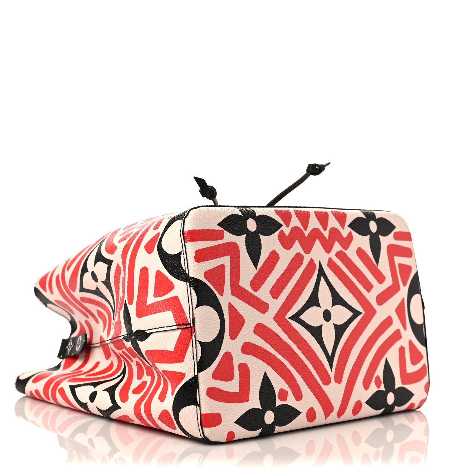 Louis Vuitton Monogram Giant Crafty NeoNoe MM Creme Rouge Black 4 of 8