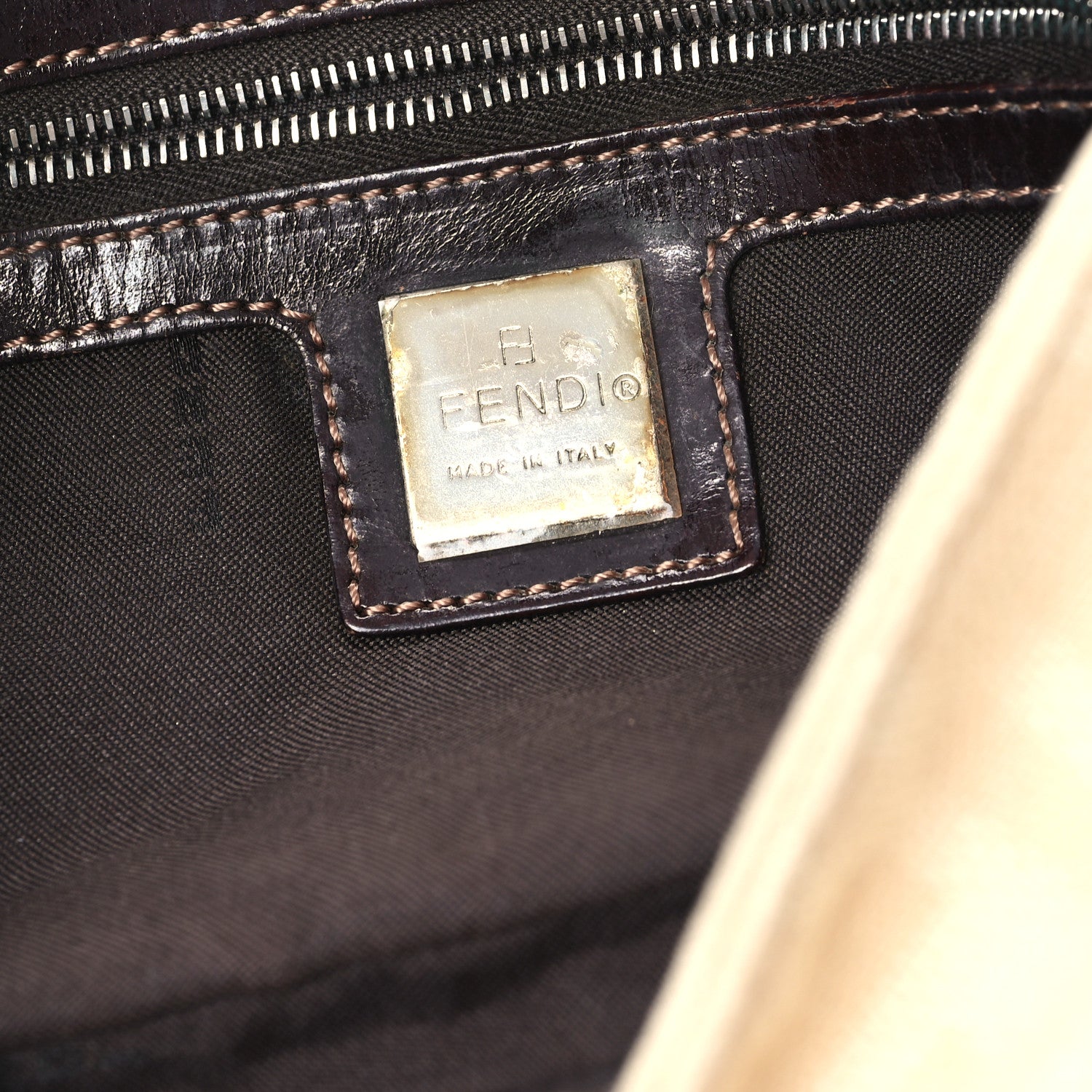 Fendi Zucca Baguette Beige 6 of 11