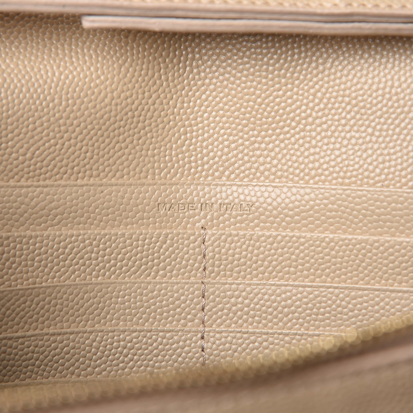 Grain De Poudre Matelasse Chevron Monogram Chain Wallet Nude Powder