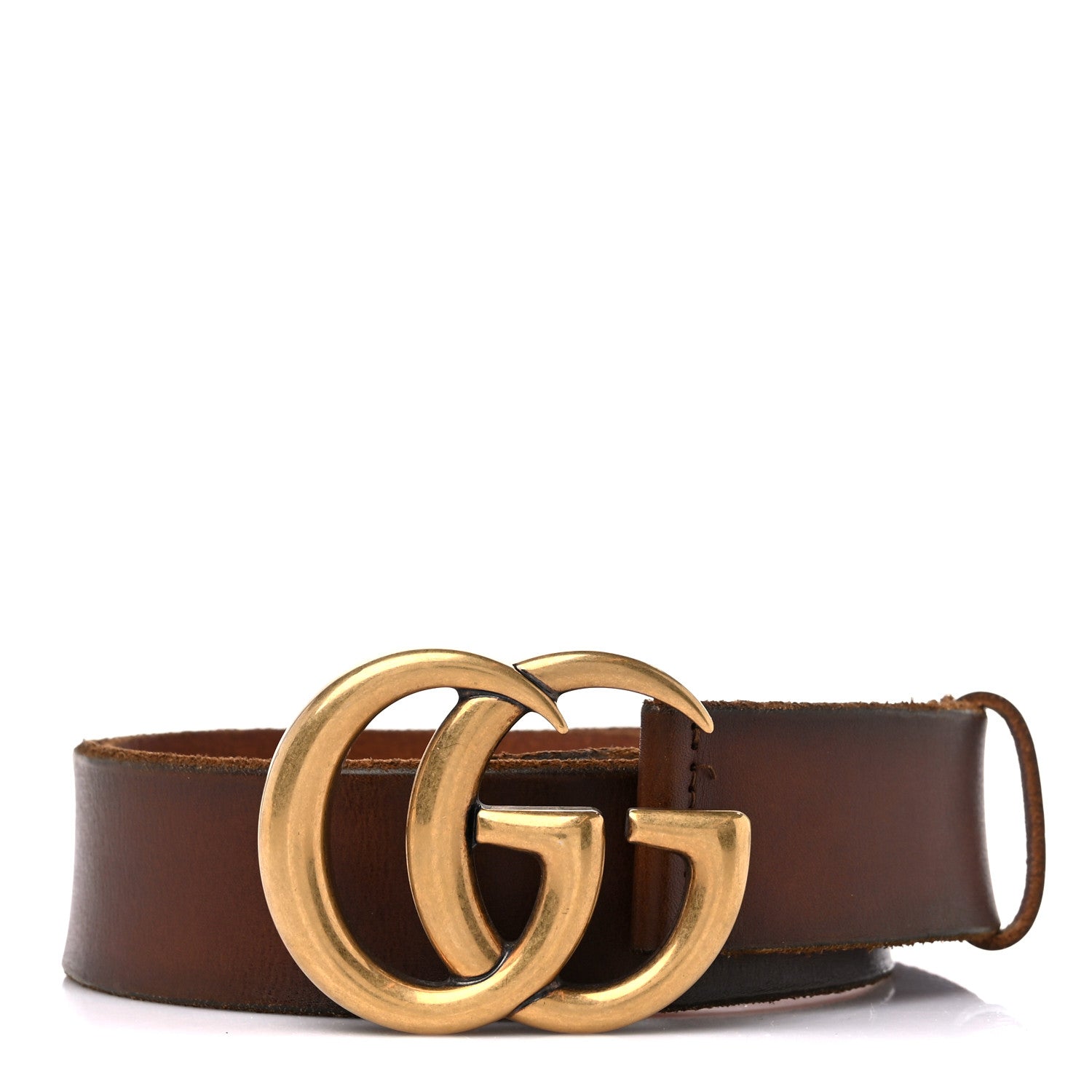 Gucci Faded Calfskin Double G 40mm Belt 80 32 Cuir 1 of 7