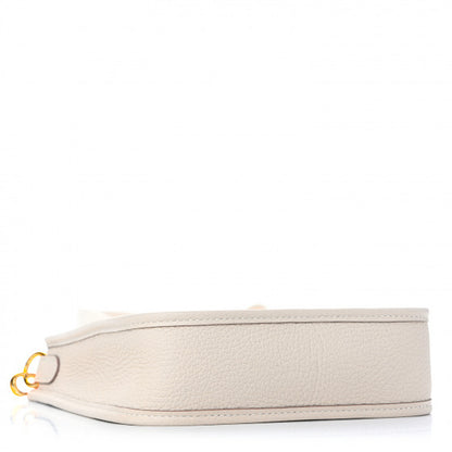 Hermes Taurillon Clemence Amazone Evelyne TPM Craie White 3 of 8