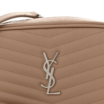 Saint Laurent Grain De Poudre Matelasse Monogram Mini Lou Camera Bag Gold Sand 8 of 13