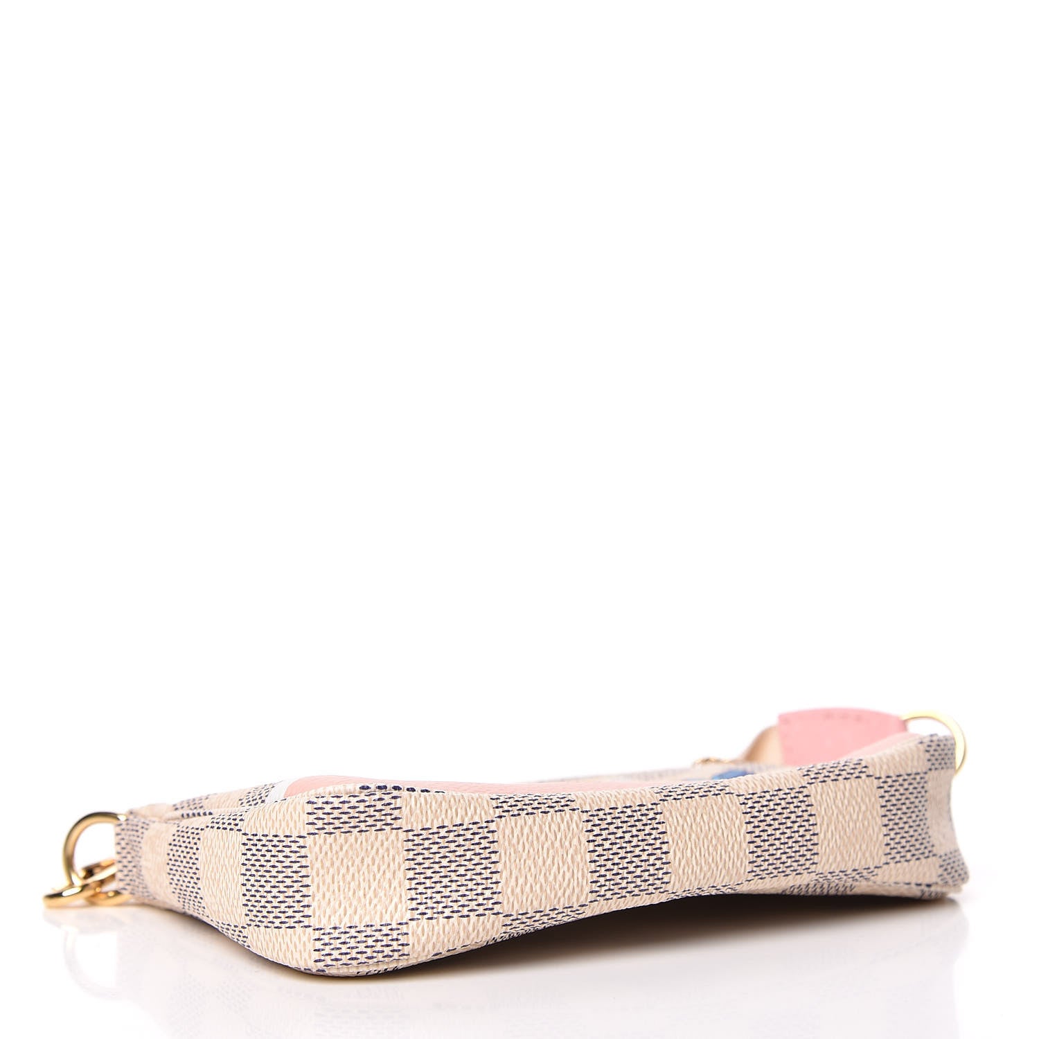 Louis Vuitton Damier Azur 2018 Christmas Animation Mini Pochette Accessories 4 of 9