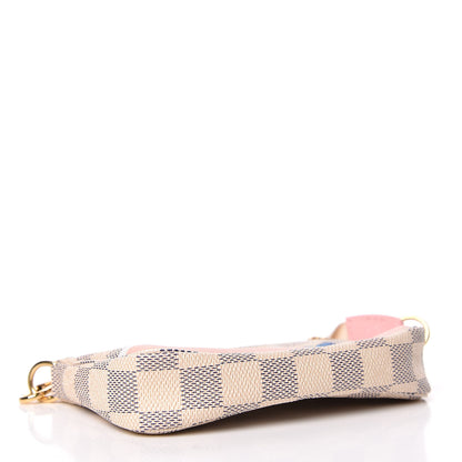 Louis Vuitton Damier Azur 2018 Christmas Animation Mini Pochette Accessories 4 of 9