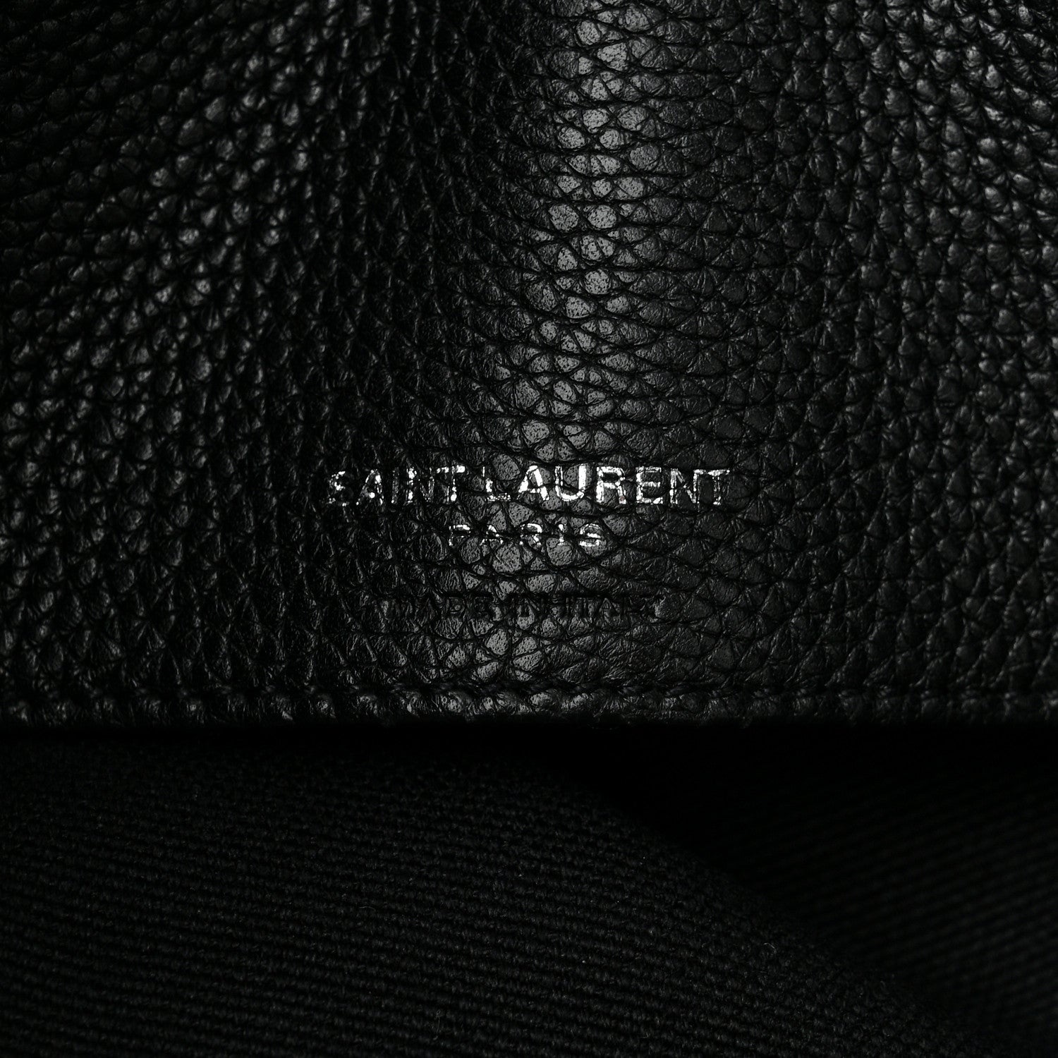 Saint Laurent Grained Calfskin Medium Souple Sac De Jour Black 6 of 12