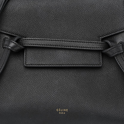 Celine Grained Calfskin Nano Belt Bag Black 8 of 11