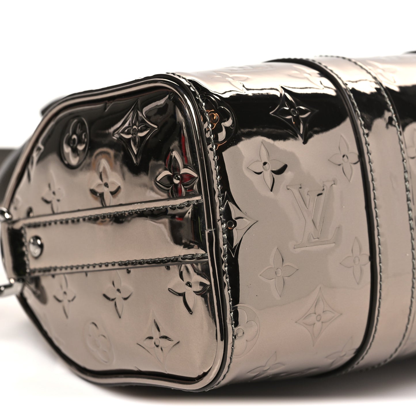 Mirror Monogram Heritage Keepall Bandouliere 25 Gunmetal