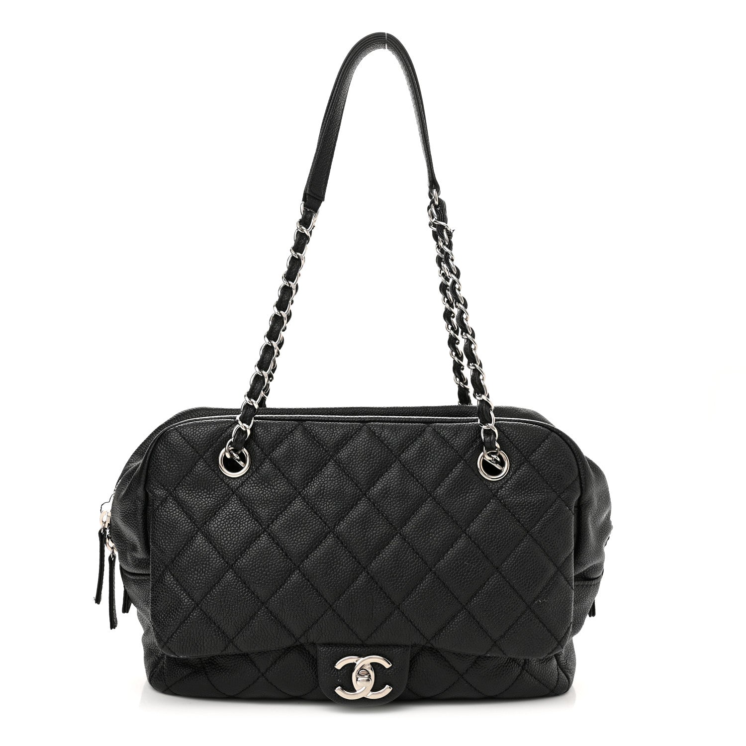 Chanel Caviar Quilted Travel Flap Tote Black 1 of 18