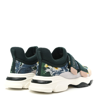 Christian Dior Technical Fabric Camouflage Tie and Dior Womens D-Wander Sneakers 37.5 Cypress Green 4 of 9