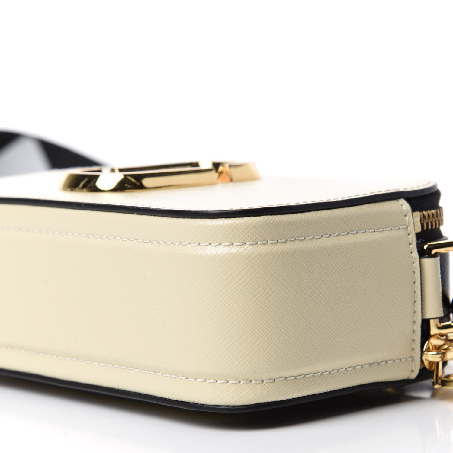 Marc Jacobs Saffiano Small Snapshot Camera Bag Cloud White Multicolor 7 of 9