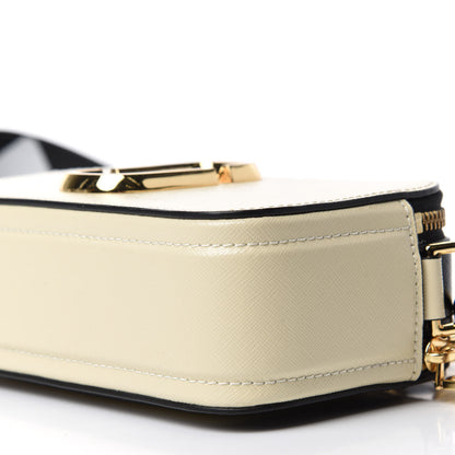 Marc Jacobs Saffiano Small Snapshot Camera Bag Cloud White Multicolor 7 of 9