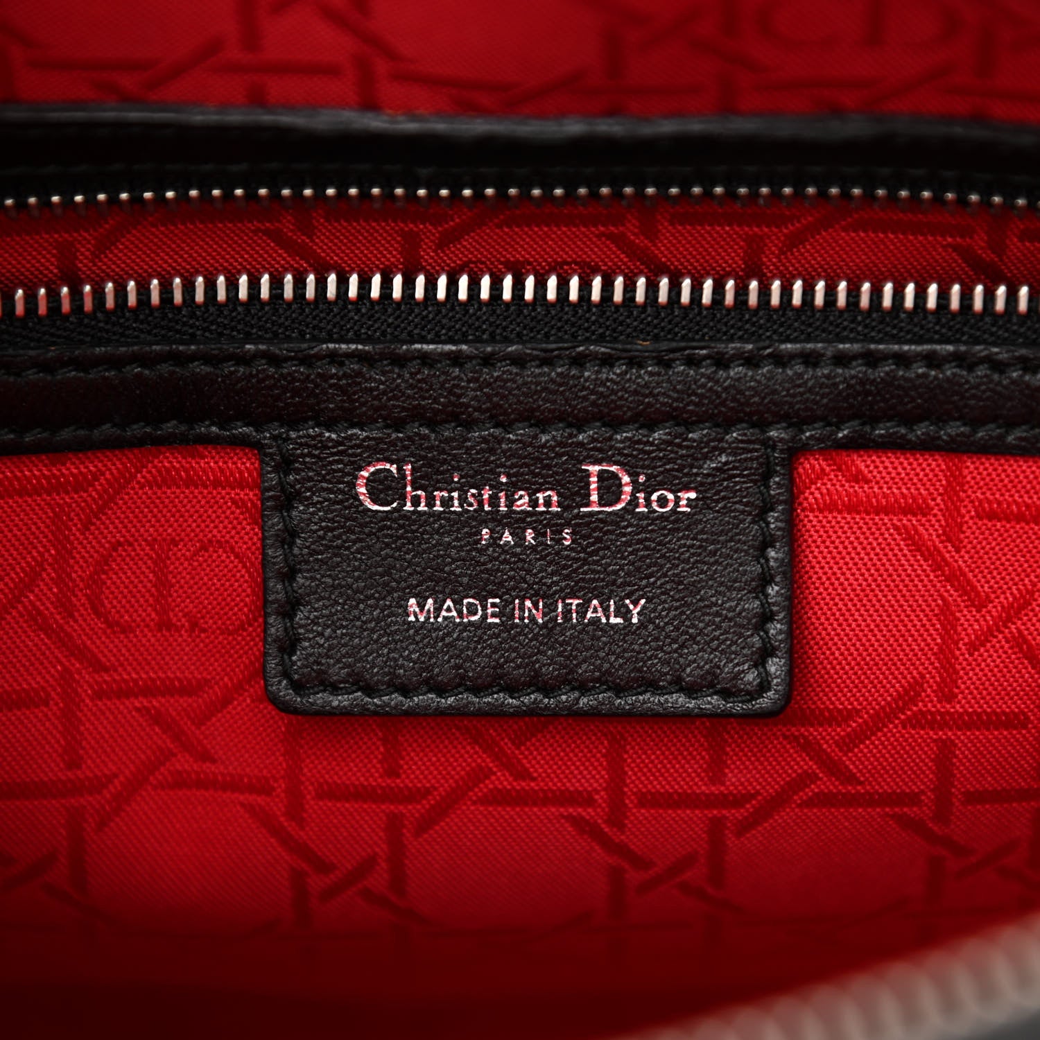 Christian Dior Lambskin Cannage Large Lady Dior Black 6 of 9