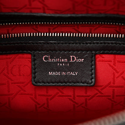 Christian Dior Lambskin Cannage Large Lady Dior Black 6 of 9
