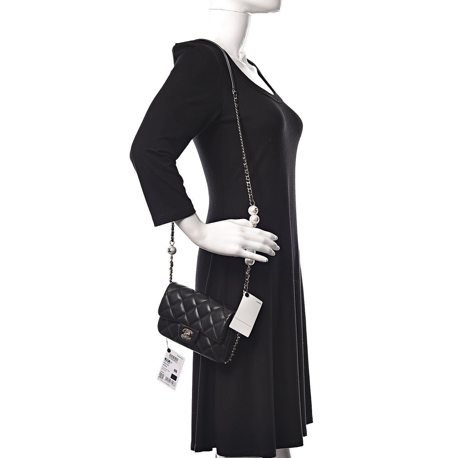 Chanel Lambskin Quilted Mini My Precious Flap Black 2 of 11