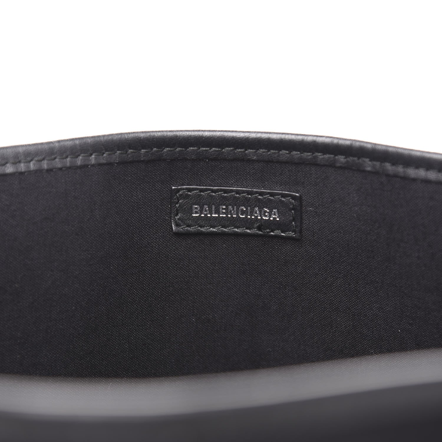 Balenciaga Cotton Canvas Calfskin S Navy Cabas Black 8 of 13