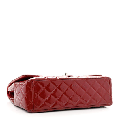 Chanel Patent Quilted Maxi Double Flap Red 3 of 16