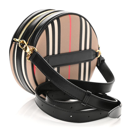 Burberry E-Canvas Calfskin Icon Stripe Louise Bag Archive Beige 3 of 8