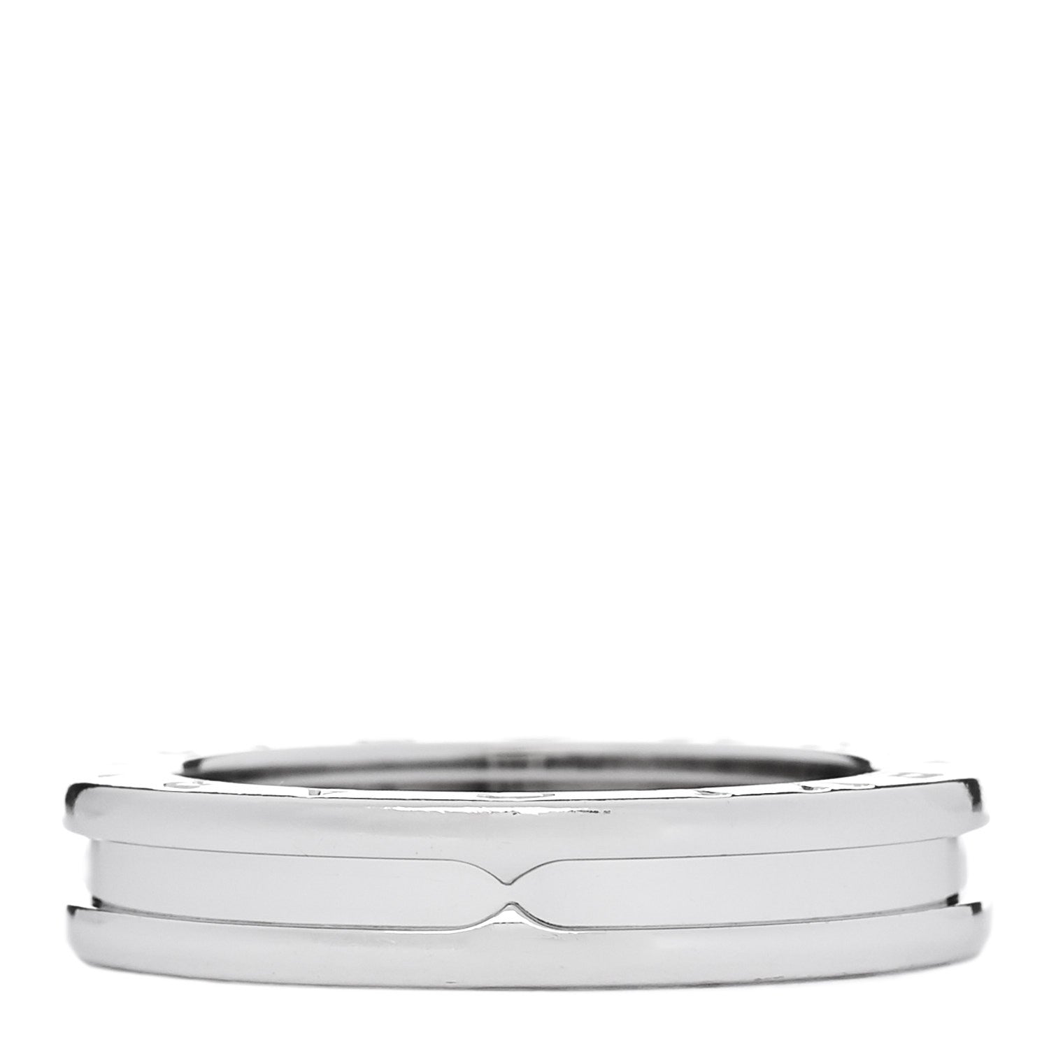 Bulgari 18K White Gold B.Zero1 One-Band Ring 57 8 1 of 5