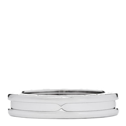Bulgari 18K White Gold B.Zero1 One-Band Ring 57 8 1 of 5