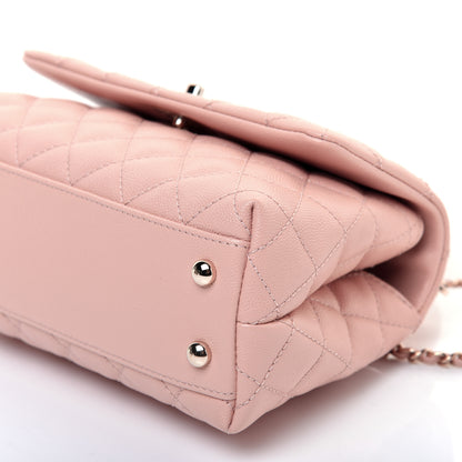 Chanel Caviar Quilted Mini Coco Handle Flap Light Pink 6 of 11
