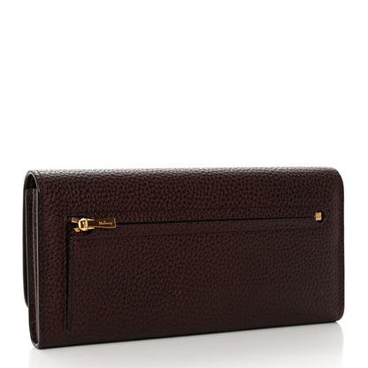 Mulberry Natural Grain Calfskin Continental Wallet Oxblood 3 of 8