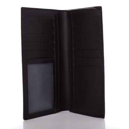 Gucci GG Supreme Monogram Selleria Calfskin Web New Web Long Wallet Beige Ebony Cocoa 5 of 7