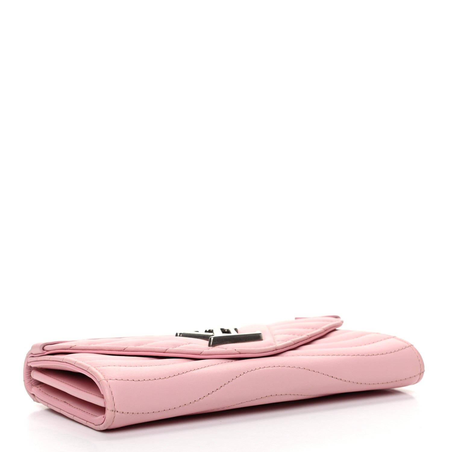 Louis Vuitton Calfskin New Wave Long Wallet Smoothie Pink 4 of 8
