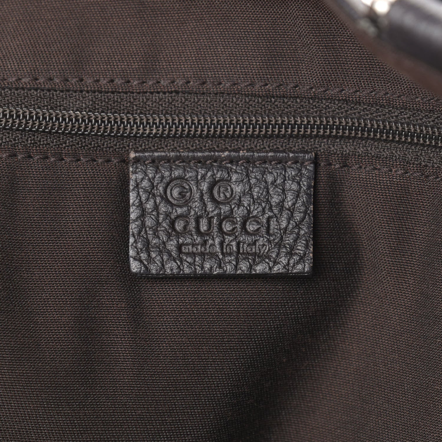 Gucci Nylon Monogram Large Abbey Tote Dark Brown 5 of 13