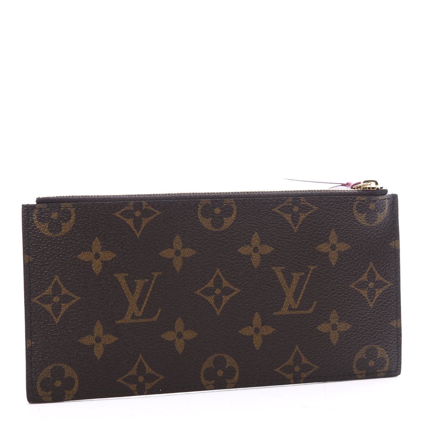 Monogram Felicie Chain Wallet Zippered Insert Fuchsia