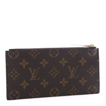 Louis Vuitton Monogram Felicie Chain Wallet Zippered Insert Fuchsia 2 of 7