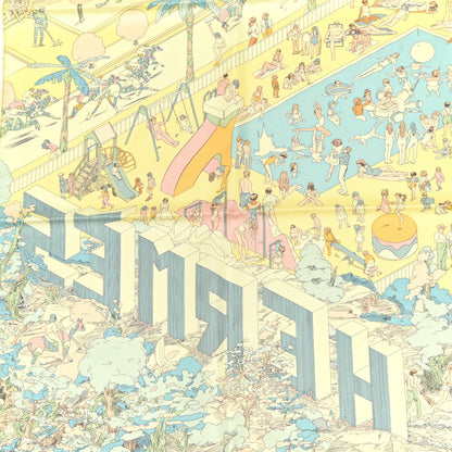 Hermes Silk On The Beach Scarf 90 Jaune Soufre Aqua 2 of 5