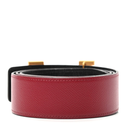 Hermes Epsom 42mm Constance 2 H Belt 95 Rouge Grenat Black 2 of 6