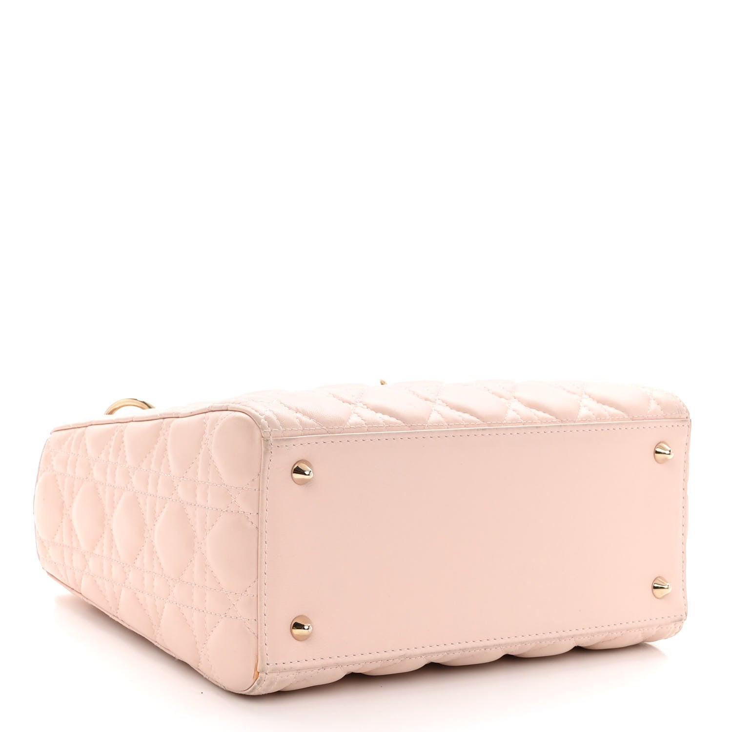 Christian Dior Lambskin Cannage Medium Lady Dior Light Pink 4 of 13
