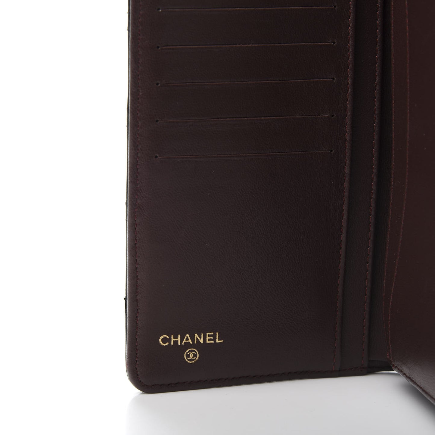 Lambskin Quilted Yen Wallet Black