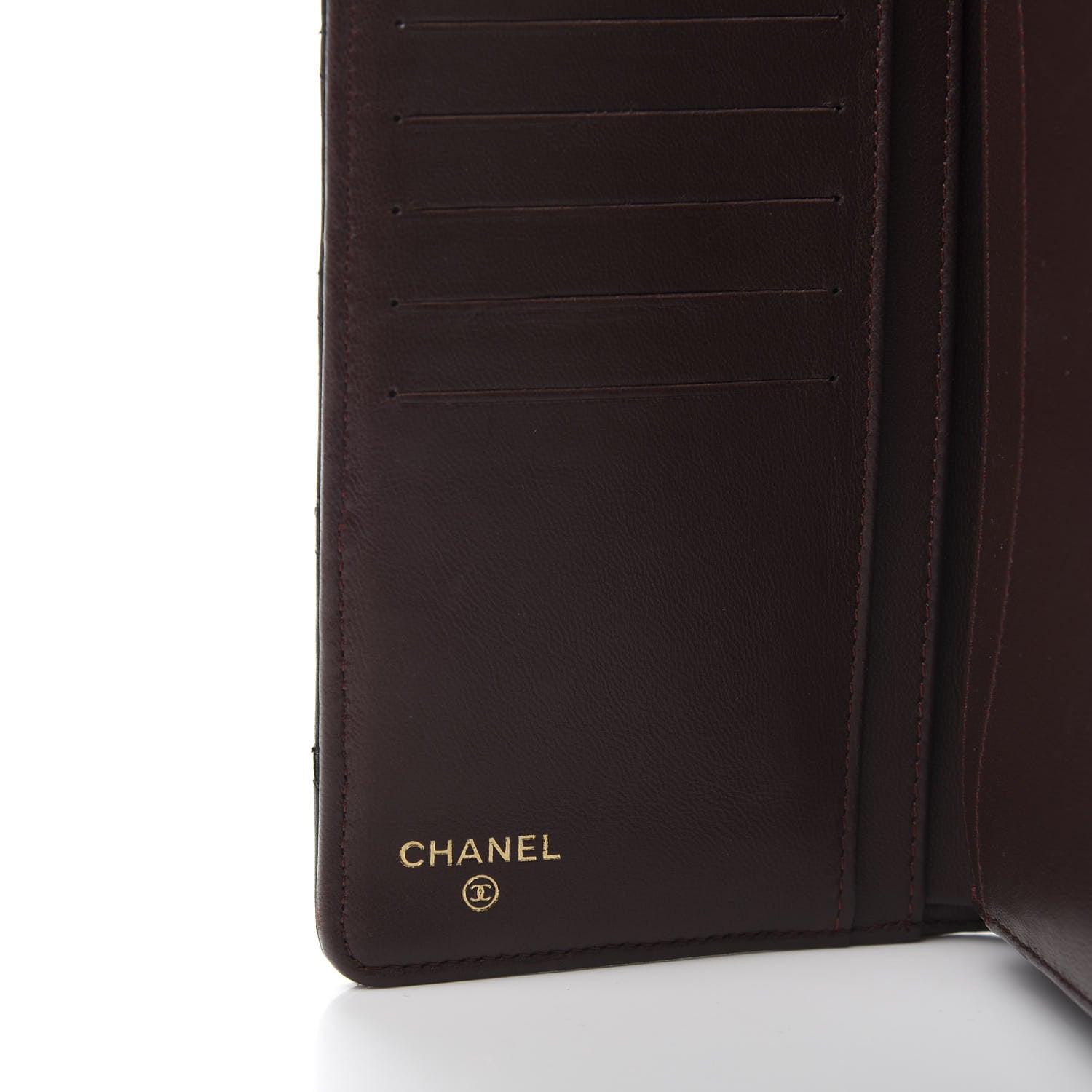 Chanel Lambskin Quilted Yen Wallet Black 6 of 12