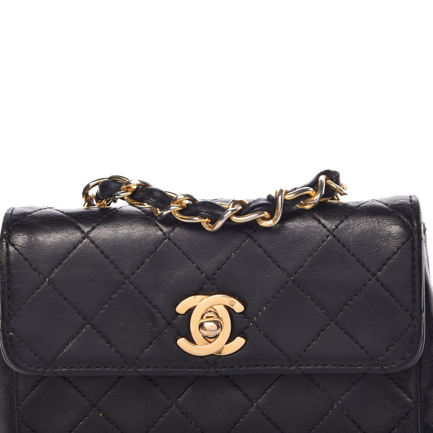 Chanel Lambskin Quilted Mini Flap Black 11 of 11