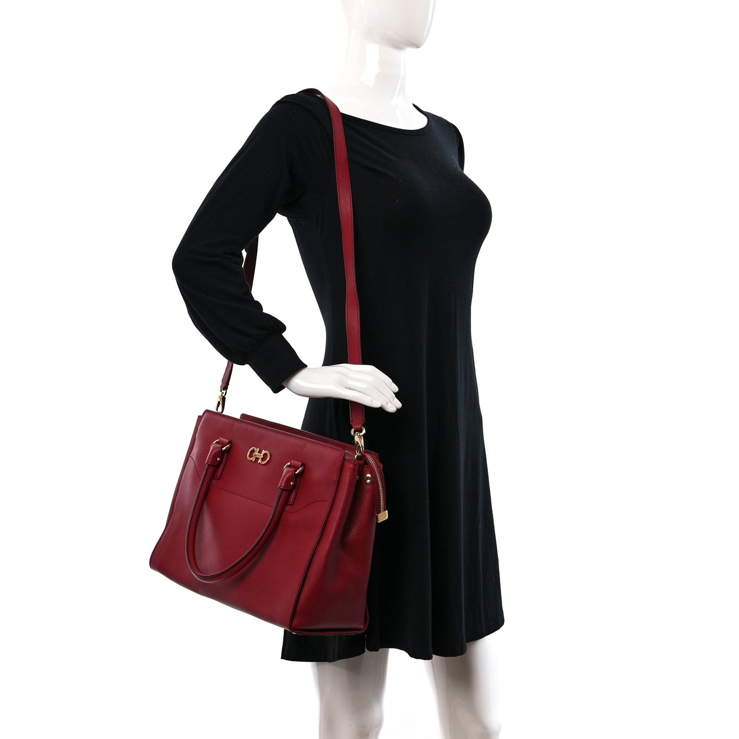 Saffiano Beky Tote Rosso
