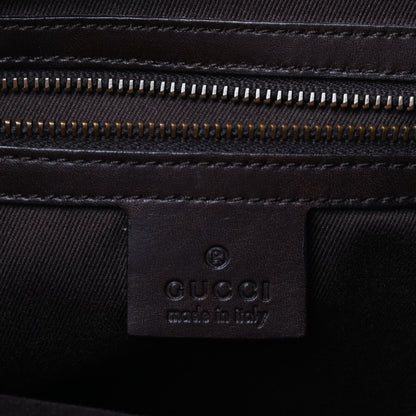 Gucci Monogram Woven Handle Tote Brown 6 of 9