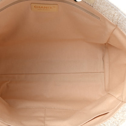 Chanel Lurex Boucle Small Deauville Tote White 5 of 10