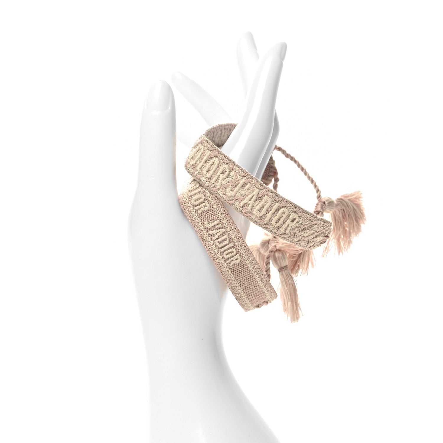 Christian Dior Woven Cotton J'Adior Friendship Bracelet Set Pink 2 of 3