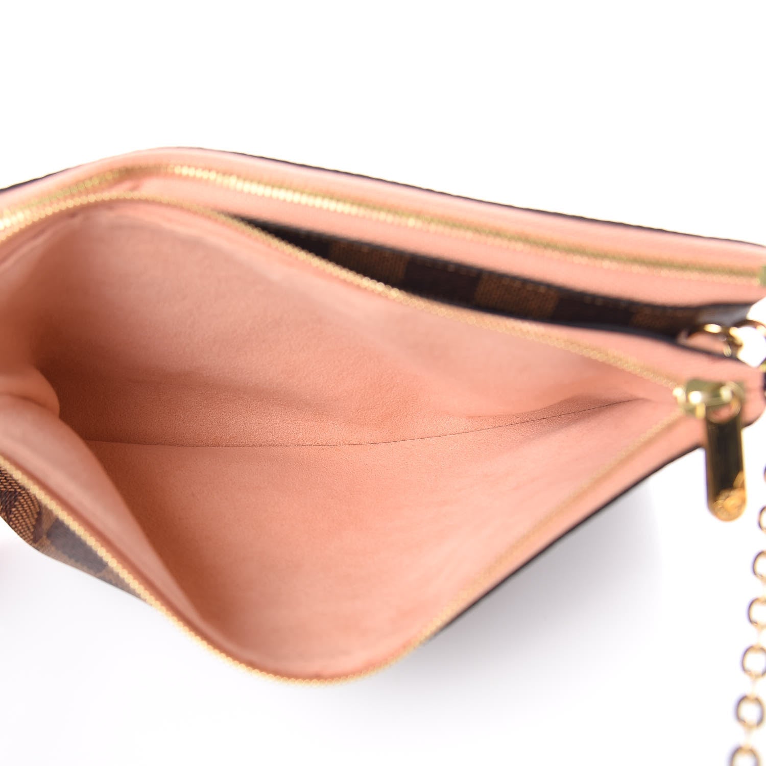 Louis Vuitton Damier Ebene Double Zip Pochette 5 of 9