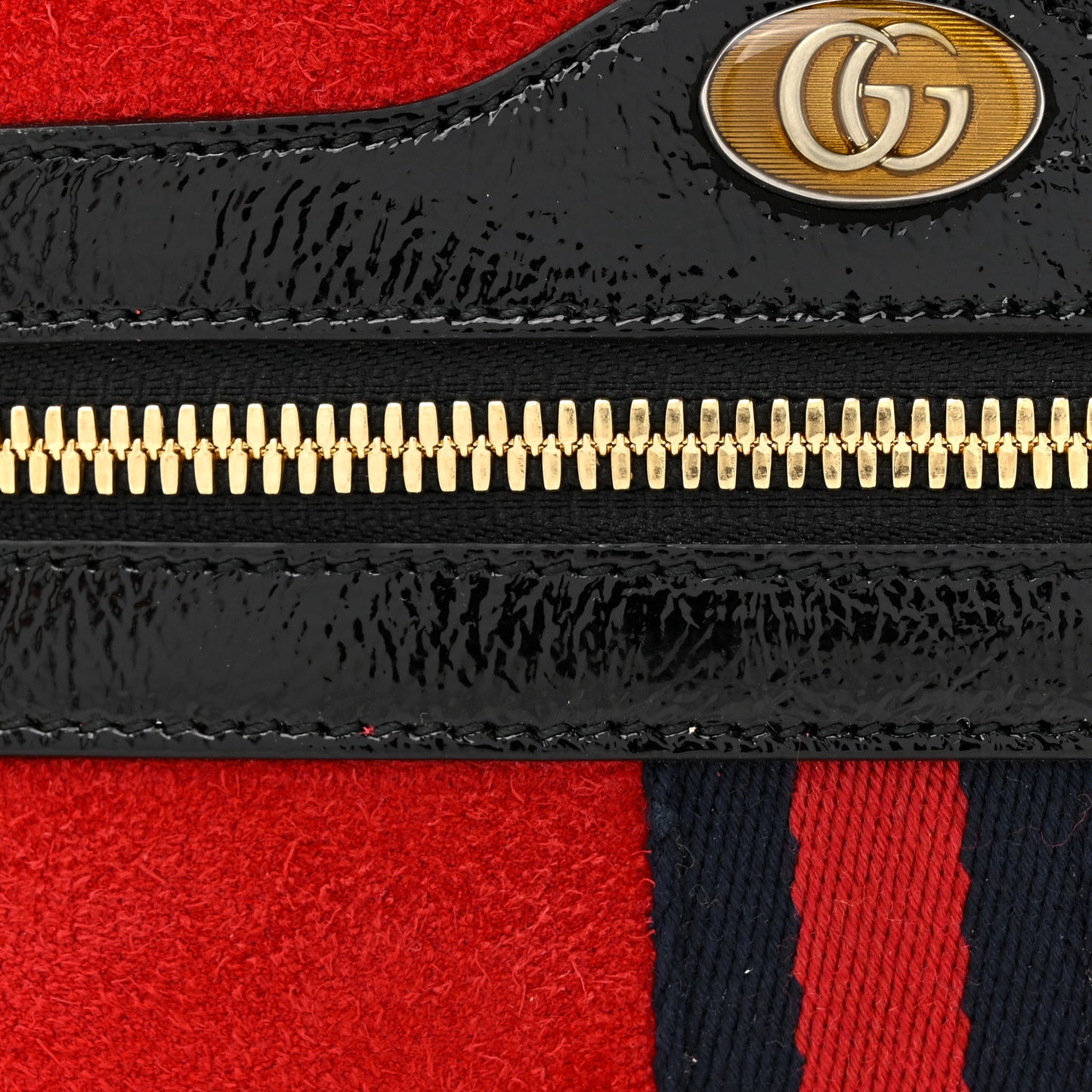 Suede Small Ophidia Belt Bag 85 34 Hibiscus Red
