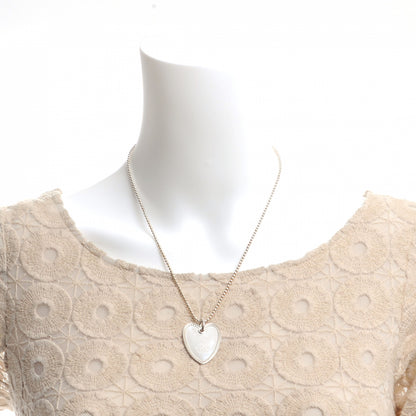 Gucci Sterling Silver Heart Tag Necklace 2 of 5