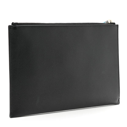 Saint Laurent Grain de Poudre Mini Tablet Holder Black 3 of 9