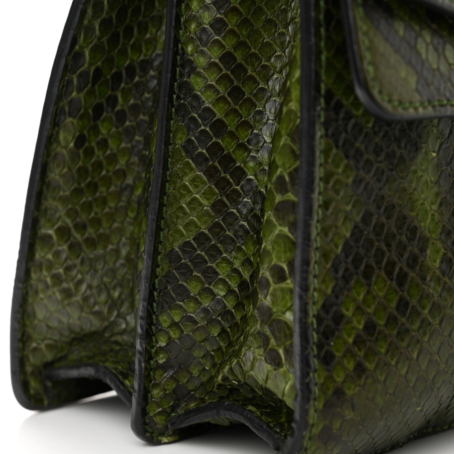 Snakeskin Medium Dionysus Shoulder Bag Green